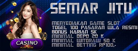 semarjitu77 login  Semarjitu merupakan bandar togel online terpercaya dengan 100 pasaran togel WLA terlengkap serta permainan live game casino slot gacor resmi Indonesia
